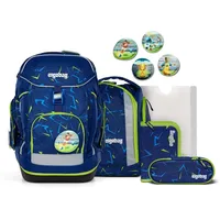 ergobag Maxi SpitzenreitBär Schulrucksack Set 6tlg. - Blau