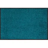 Erwin Müller Fußmatte Mainz, Schmutzfangmatte, Sauberlaufmatte Uni Petrol Größe 60x85 cm - rutschfest, pflegeleicht, für Fußbodenheizung geeignet (weitere Farben, Größen)