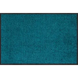 Erwin Müller Fußmatte Mainz, Schmutzfangmatte, Sauberlaufmatte Uni Petrol Größe 60x85 cm - rutschfest, pflegeleicht, für Fußbodenheizung geeignet (weitere Farben, Größen)