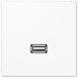 Jung MALS1122WW Multimedia-Anschlusssystem USB 2.0, Serie LS 990, LS design, LS plus Alpinweiß