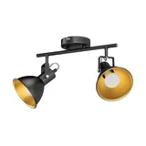 ledscom.de RISI 2-flg. schwarz-gold Metall