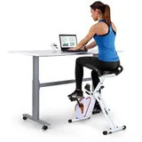Capital Sports Azura Heimtainer, Deskbike mit Magnet-Widerstand, Heimtrainer-Fahrrad Klappbar, Fitness Fahrrad Heimtrainer, Schreibtischfahrrad für Ausdauertraining, Fitnessgeräte für Zuhause