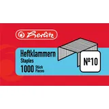 Herlitz Herlitz, Heftklammer No.10 verzinkt 1000 Stück