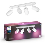 Philips Hue White and Colour Ambiance Centris Fugato 4-flg. weiß