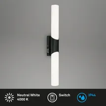 Briloner KLAK LED 1 Stk. Neutralweiß Schwarz 47 x 6,5 x 6,8 cm