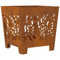 vidaXL - Feuerstelle Quadratisch 40x40x40 cm Cortenstahl