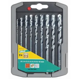 WOLFCRAFT Steinbohrer-Set Ø 3-10 mm 9-tlg