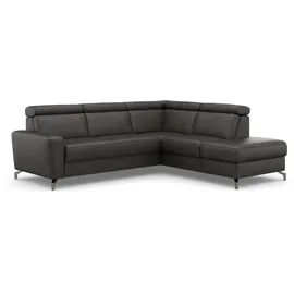 sit&more Ecksofa SIT & MORE "Scarlett L-Form", grau (anthrazit), B:258cm T:226cm, Sofas, Ecksofa, inklusive Kopfteilverstellung, wahlweise mit Bettfunktion, Bettkasten
