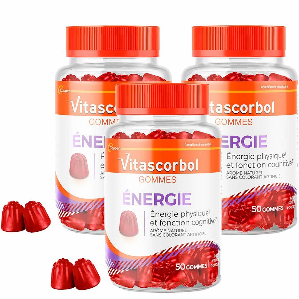 VitascorbolGommes Énergie 3x50 pc(s) pastille(s) à sucer