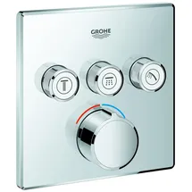Grohe SmartControl Unterputz-Duscharmatur Einhandmischer eckig für 3 Verbraucher Chrom 29149000