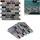 Relaxdays Fliesenaufkleber 10er Set Steinoptik 31 x 31 cm mehrfarbig