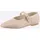 Heine Ballerina HEINE, Damen, Gr. 35, taupe, Glattleder, Leder, Rindsleder, Schuhe Ballerina