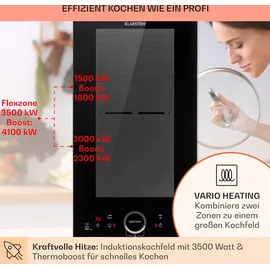 Klarstein Induktionskochfeld mit 4 Platten und Touch-Display