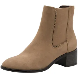 Marco Tozzi Damen 2-25345-45 Chelsea-Stiefel, Beige, 38 EU