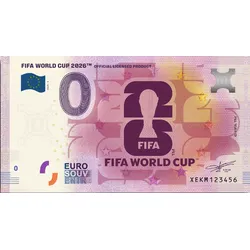 0 Euro Banknote „Offizieller Pokal" zur FIFA WM 2026TM