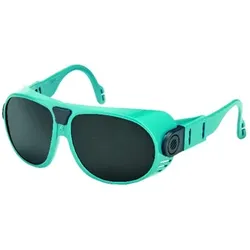 Schweißerbrille, ozeanblau - weiß