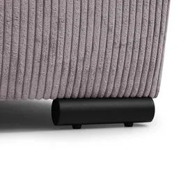 beautysofa Ecksofa Benny U-Form mit Schlaffunktion & Bettkasten & Ottomane – POSO 27 Rosa – Modernes Polstersofa - Rosa