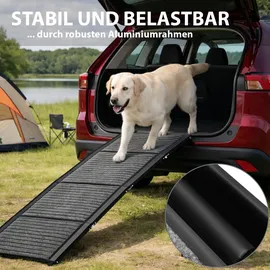 Trutzholm Hunderampe klappbar 158 cm grau/schwarz