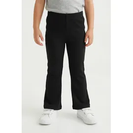 only & kids KOGFEVER RIB FLARED PANTS Schwarz 128
