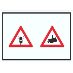 Achtung Audio- und Videoüberwachung Schild Symbol A1 (594x841mm)