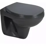 Sanicomfort Wand-WC mit WC-Sitz Anthrazit matt