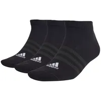 adidas Thin and Light Sportswear Low-Cut Socken, 3 Paar Black / White 43-45