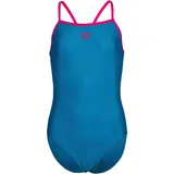 Arena Badeanzug GIRLS ARENA SWIMSUIT LIGHT Drop-Back Einfarbig - Blue China-freak Rose - 152