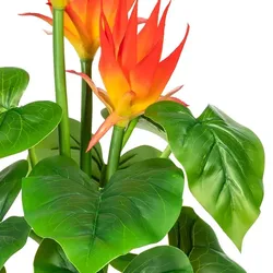 CREATIV green Künstliche Pflanze Guzmania 58cm im Topf