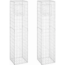 vidaXL Gabionensäulen 40 x 40 x 180 cm