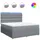 vidaXL Boxspringbett 180 x 200 cm Hellgrau