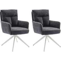 Home Affaire Esszimmerstuhl HOME AFFAIRE "Monaco, TOPSELLER", grau (anthrazit, weiß), B:59cm H:92,5cm T:67,5cm, Stühle, Esszimmerstuhl, verschiedene Gestelle wählbar, Belastbar bis 120 Kg