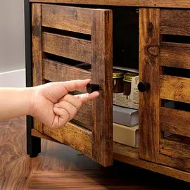 VASAGLE Sideboard, LSC75BXV1 braun 70,0 x 30,0 x 121,5 cm