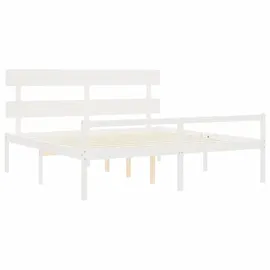 vidaXL Seniorenbett 180 x 200 cm Weiß