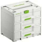 Festool Systainer Sortainer3 SYS3-SORT/3 M 337  grau 39,6 x 29,6 x 33,0 cm