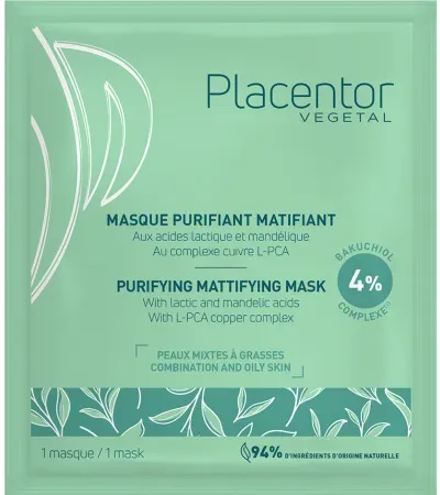 Placentor Vegetal Reinigende Mattierende Maske 25g