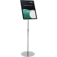 Deflecto Prospektständer Superior Image silber DIN A4