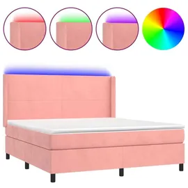vidaXL Boxspringbett 180 x 200 cm Rosa