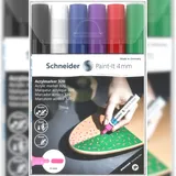 Schneider Paint-It 320 Acrylmarker 6 St. blau/grün/rot/schwarz/weiß/lila