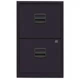 BISLEY Home PFA 2 Hängeregistraturschrank schwarz 2 Schubladen 41,3 x 40,0 x 67,2 cm
