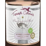 Terra Canis Hypoallergen 800g Hundenassfutter 6 x 800 Gramm Strauss mit Pastinake