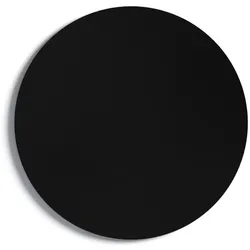 ALLboards Schwarze magnetische Kreidetafel rund 80 cm