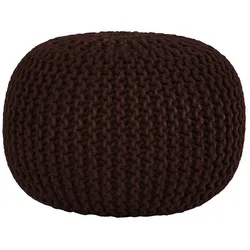 Pouf GUTMANN FACTORY, Kinder, Gr. H: 37cm, Baumwolle, braun, Poufs Hocker Pouf