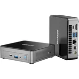 GEEKOM Mini PC, Air12 Mini Intel Twin Lake N150 (4C/4T, bis 3.6GHz),16 GB DDR5 RAM + 512 GB SSD(Max. 2 TB) Mini PC Windows 11 Pro | 3-Display bis zu 8K| HDMI+DP | WiFi 6 + BT 5.2 | Gigabit Ethernet