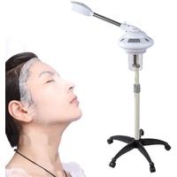 Gesichtsdampfer Gesichtssauna Professional Face Steamer Ozonfunktion SPA Gesichts-Befeuchter zur Gesichtsreinigung Gesichtsbefeuchtung, Drehbarer Kipphebel, 750W