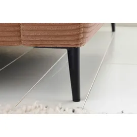 KAWOLA Ecksofa Cara Cord Recamiere links rost