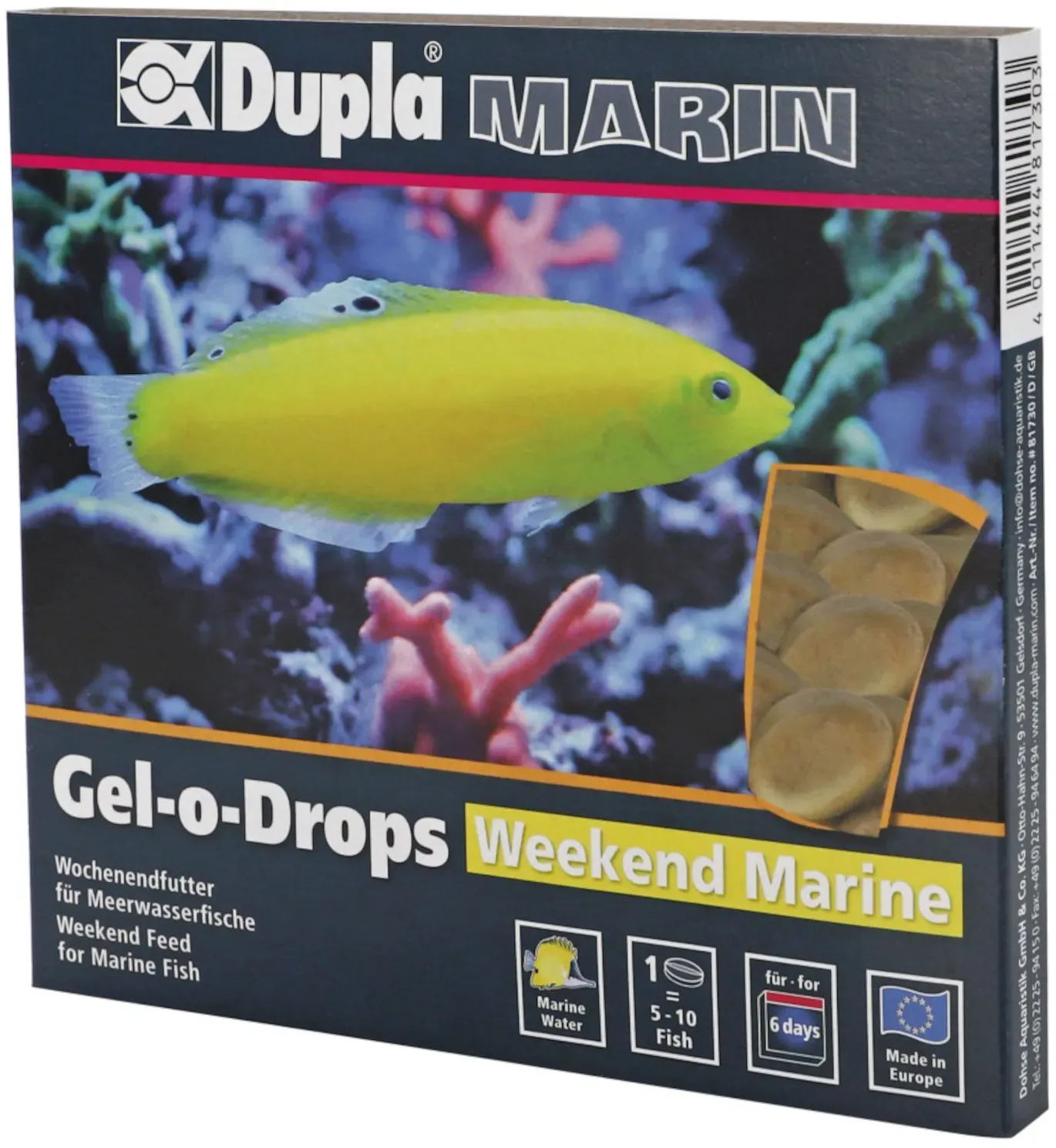 Dupla Marin Fischfutter Gel-o-Drops Weekend Marine 12x2 g