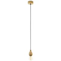 EGLO Pendelleuchte Avoltri E27 max. 60W IP20 Holz Eiche