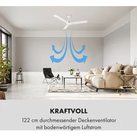 Klarstein Spin Doctor Deckenventilator weiß