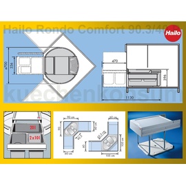 HAILO AS Rondo Comfort 20/10/10/D/KS/ME 40 l hellgrau