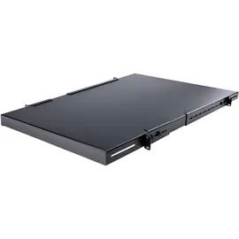 Startech StarTech.com 1 HE verstellbarer Schwerlast Fachboden für Server Rack/ Schrank bis 80 Kg - Fachboden für Serverschrank 1HE, 19 Zoll, verstellbar, schwarz